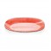 Красная фарфоровая тарелка овальной формы